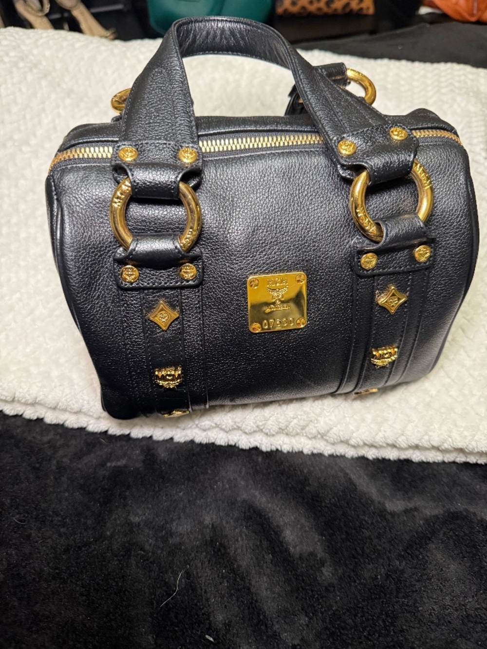 MCM small Boston bag